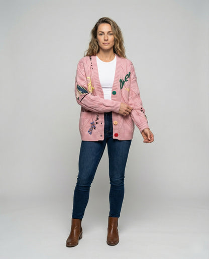 Strickjacke Damen Modern Lang