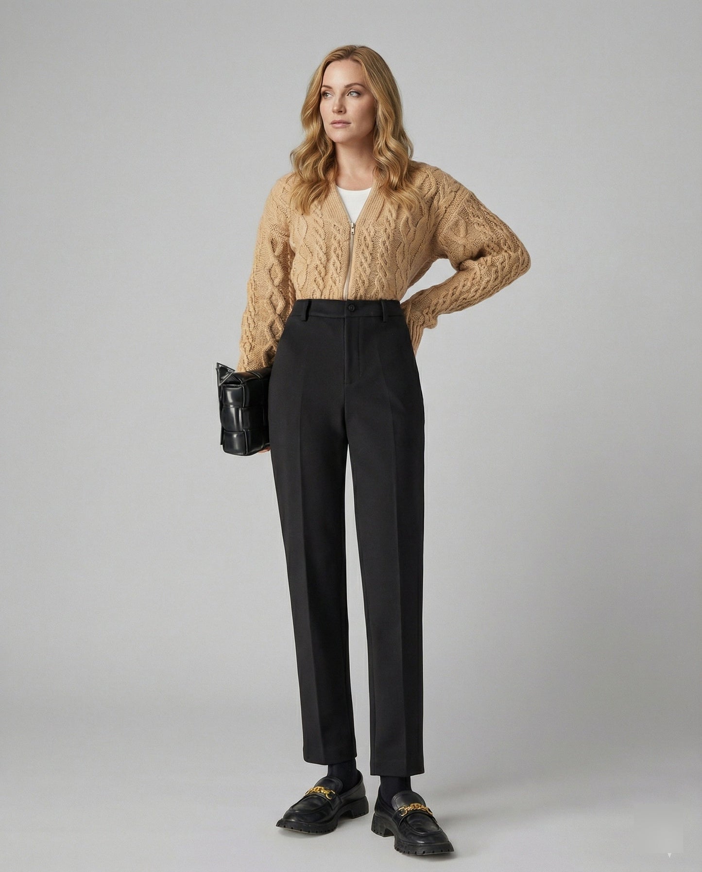 Damen Anzughosen Elegante Bürohosen Slim Fit