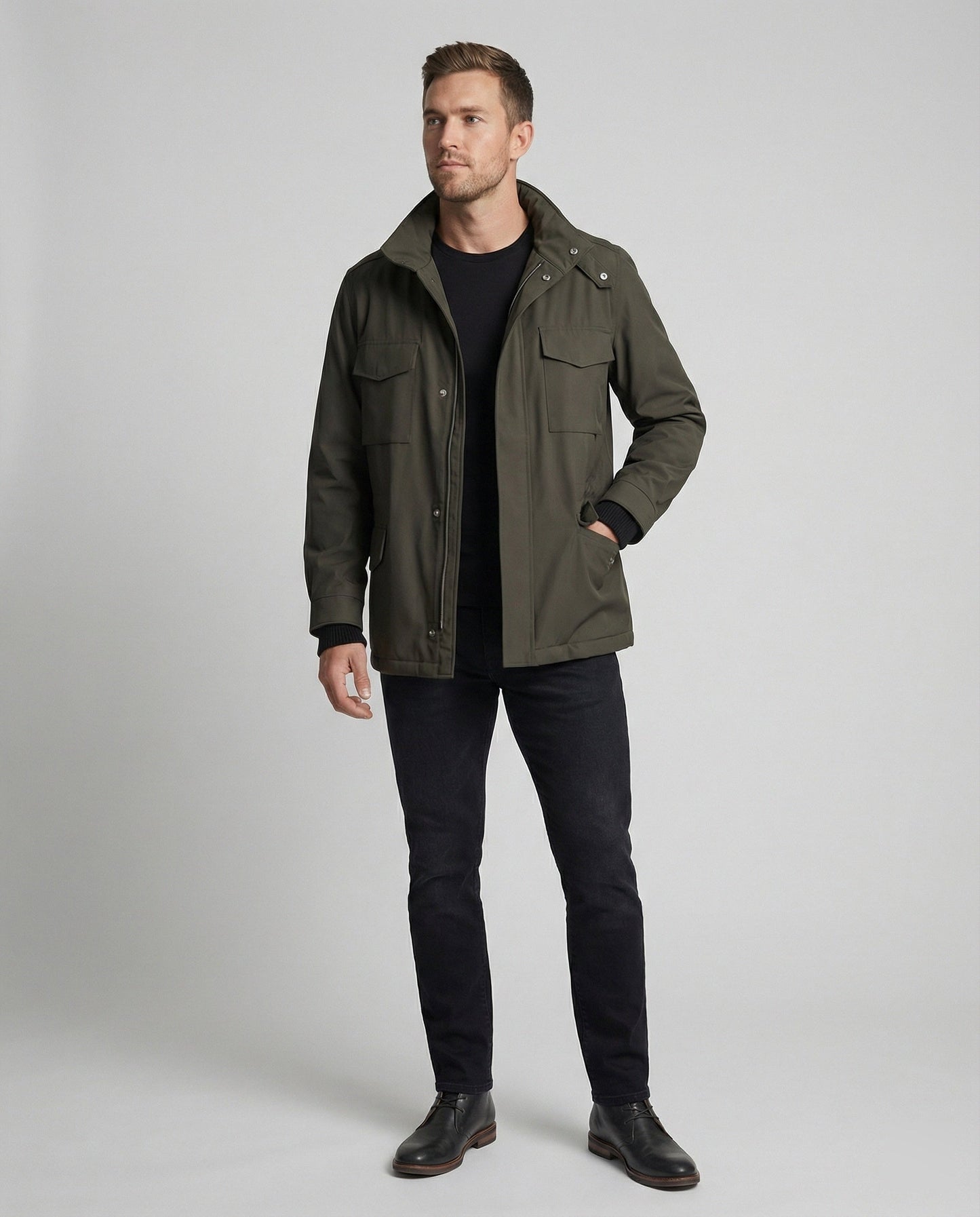 Herren Outdoor-Jacke Hohlkragen Warm Waterproof
