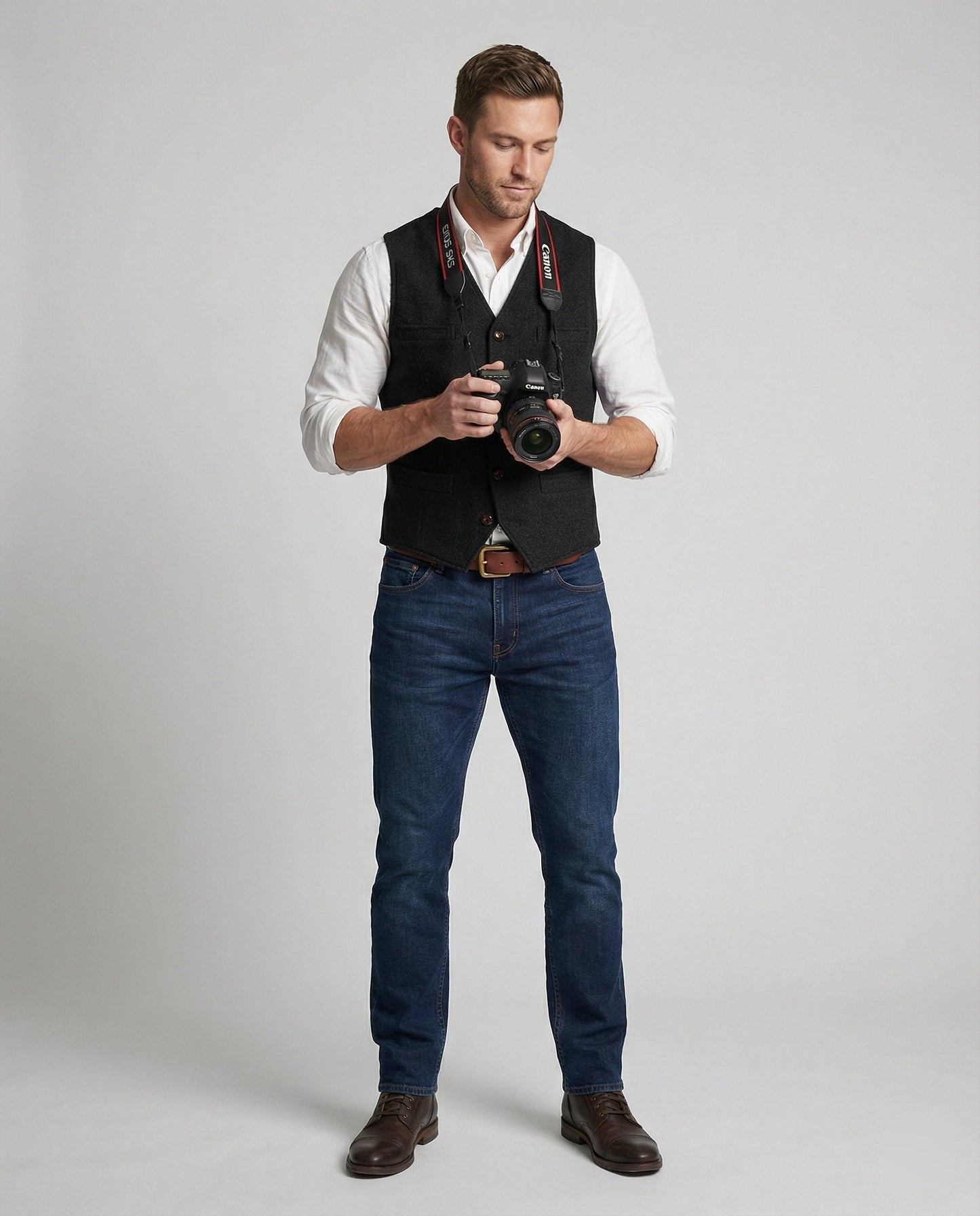Herrenweste Modern Slim Fit Modisch