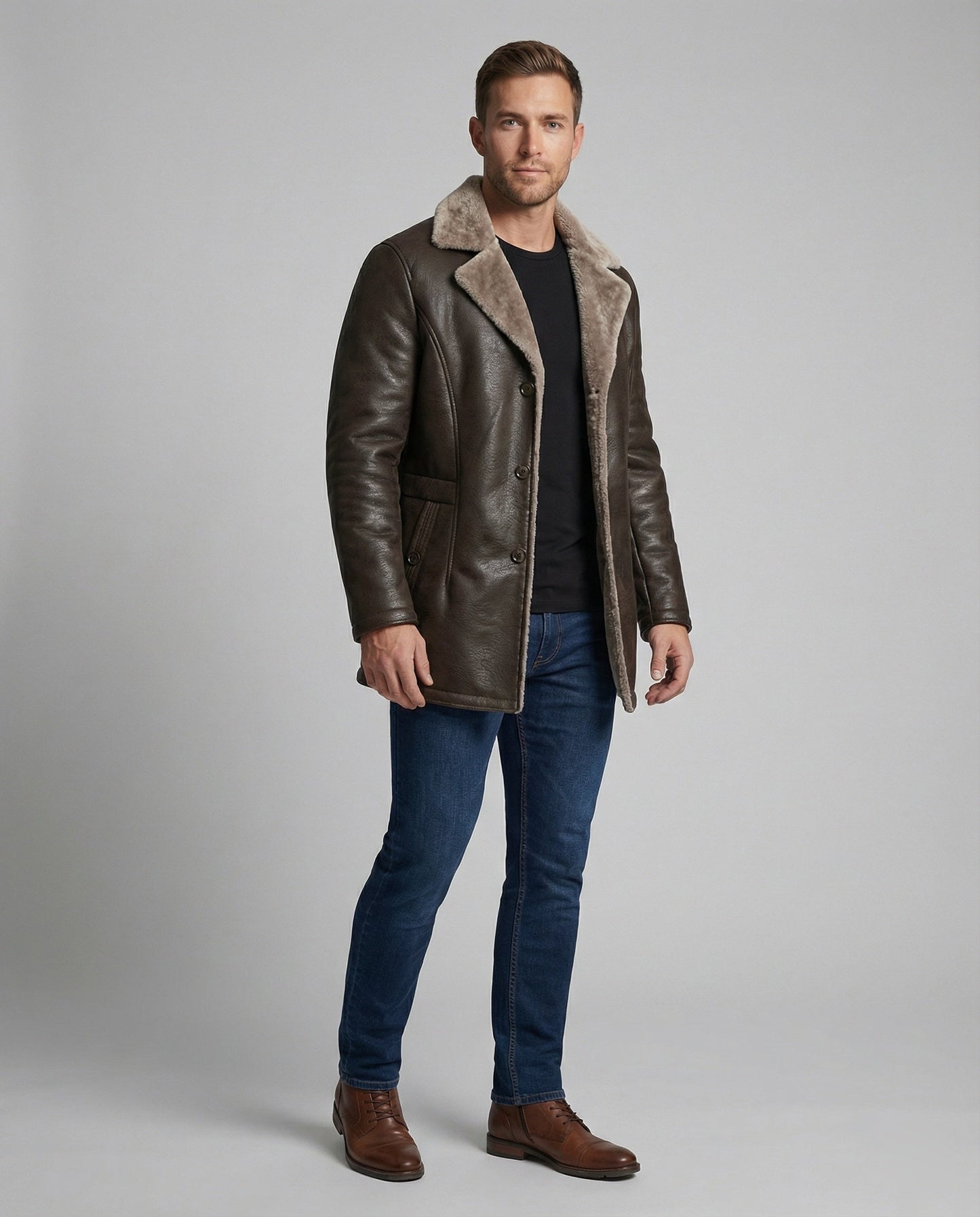 Herren Fleecejacke Warm Modern Sportlich