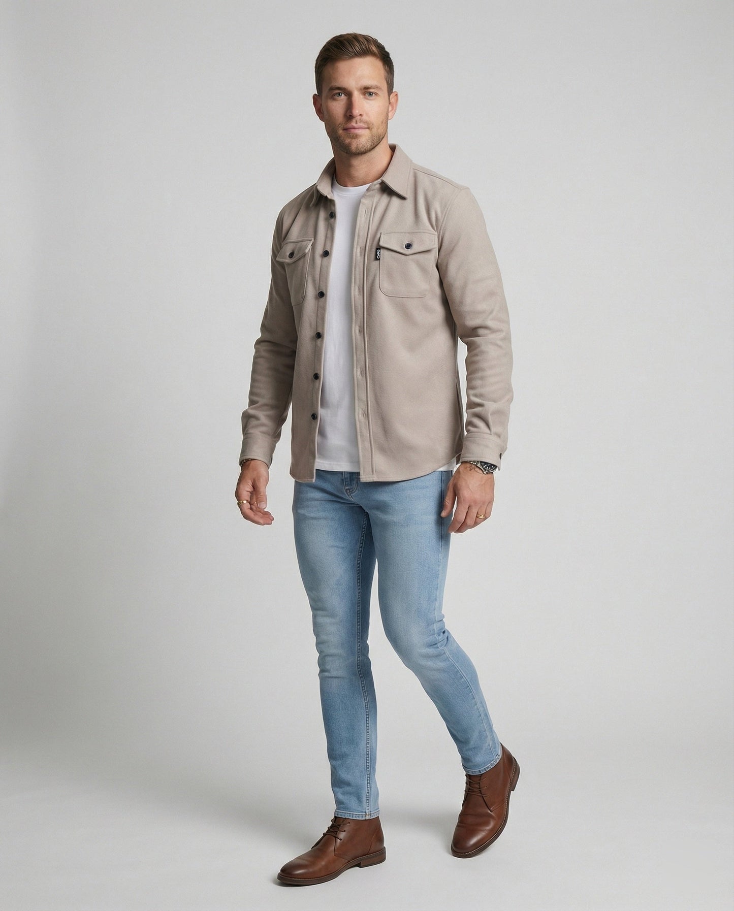 Herren Hemd Herbstlich Flanell Modern