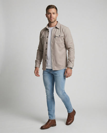 Herren Hemd Herbstlich Flanell Modern