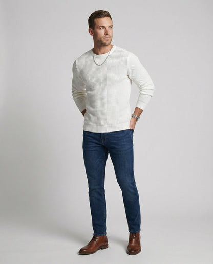 Herren Strukturpullover Modern Casual