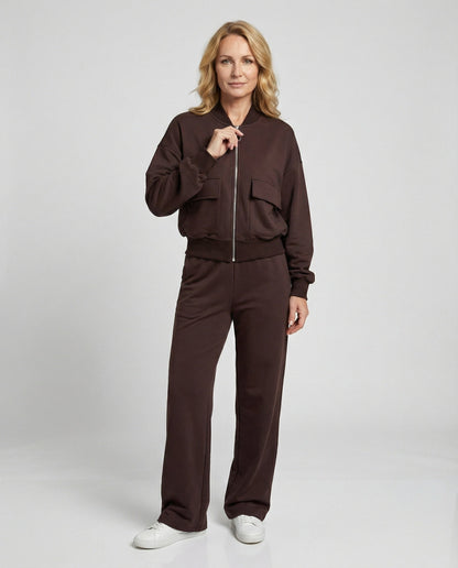 Lässige Damen Zip Jacke Mit Taschen Casual - BerlinGlamour