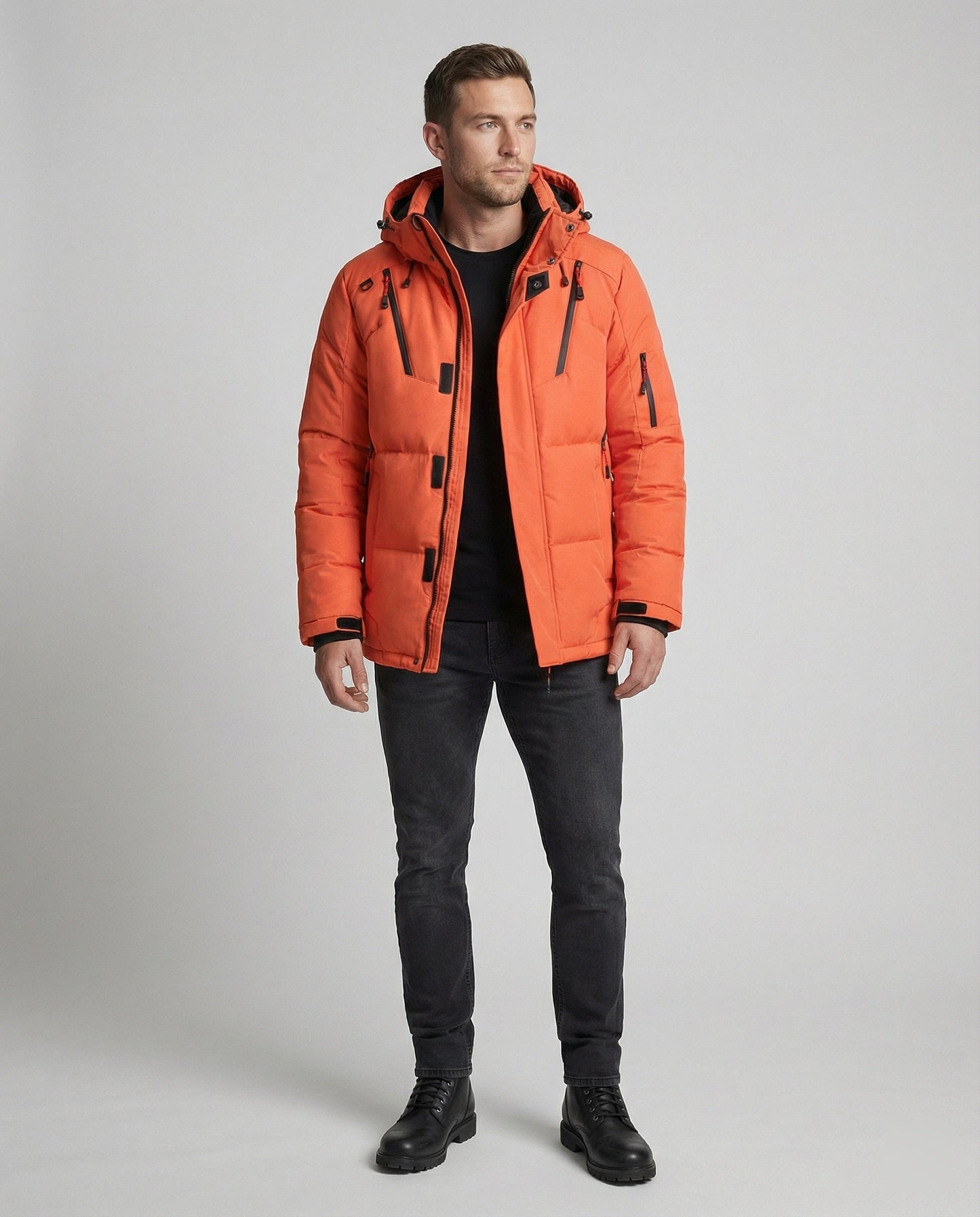 Herren Winterjacke Warm Isoliert Wasserabweisend