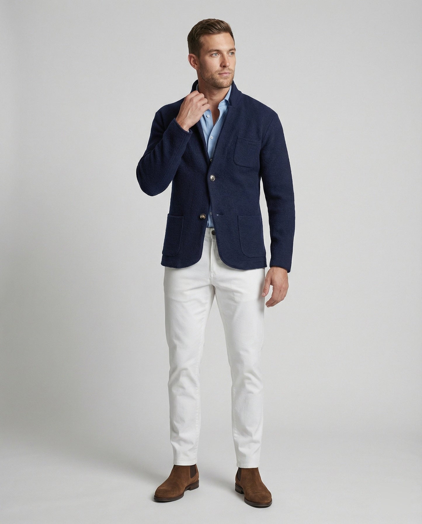 Herren Strickjacke Elegant Modern Slim Fit