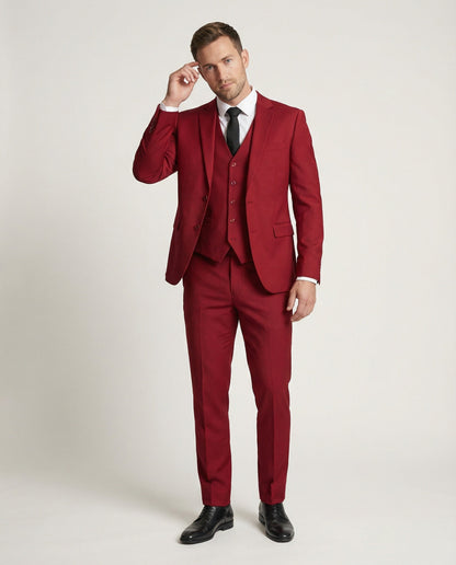 Maßgeschneiderter 3-teiliger Herren Anzug Elegant - BerlinGlamour