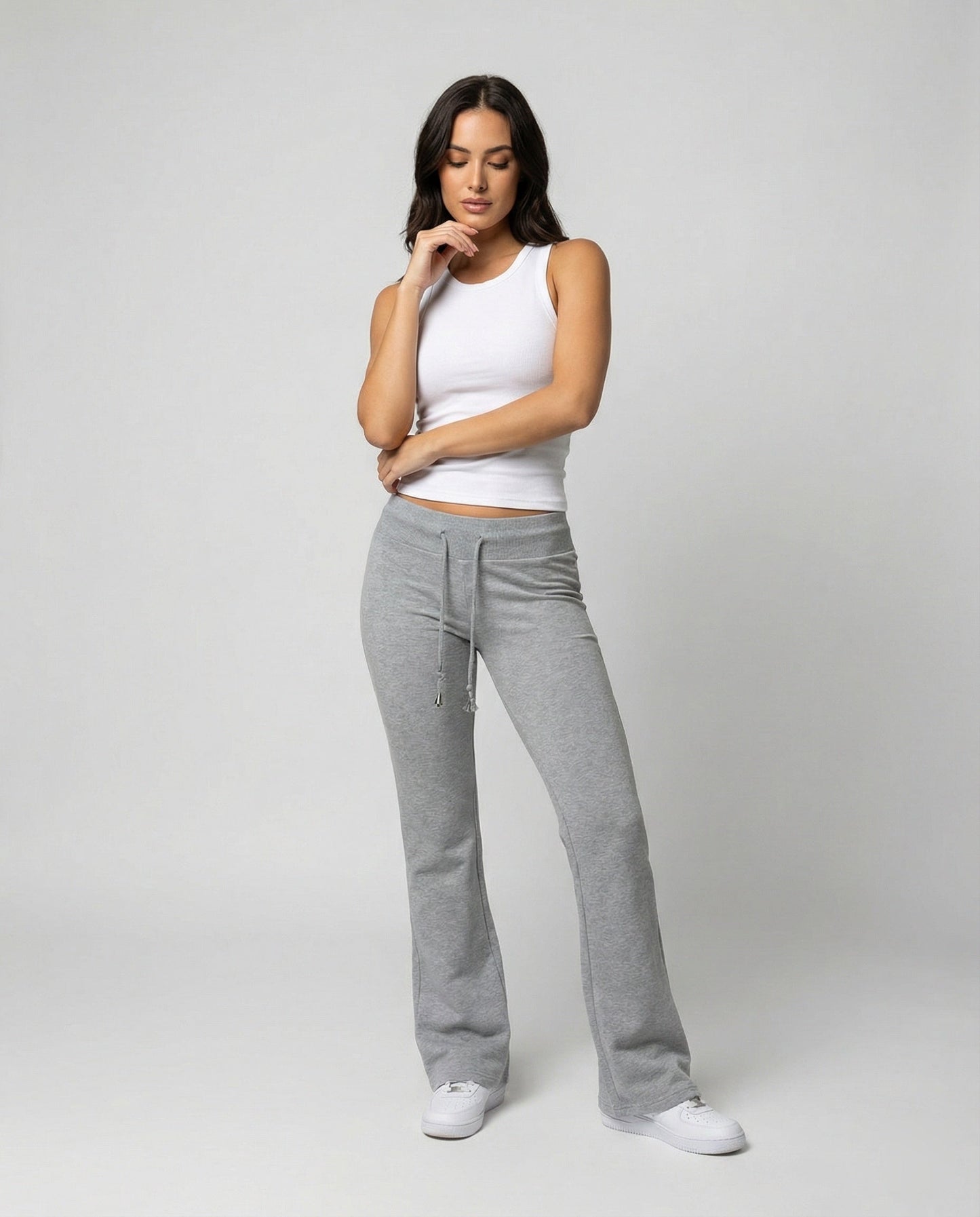 Damen Sweatpants Hochtailliert Bequem