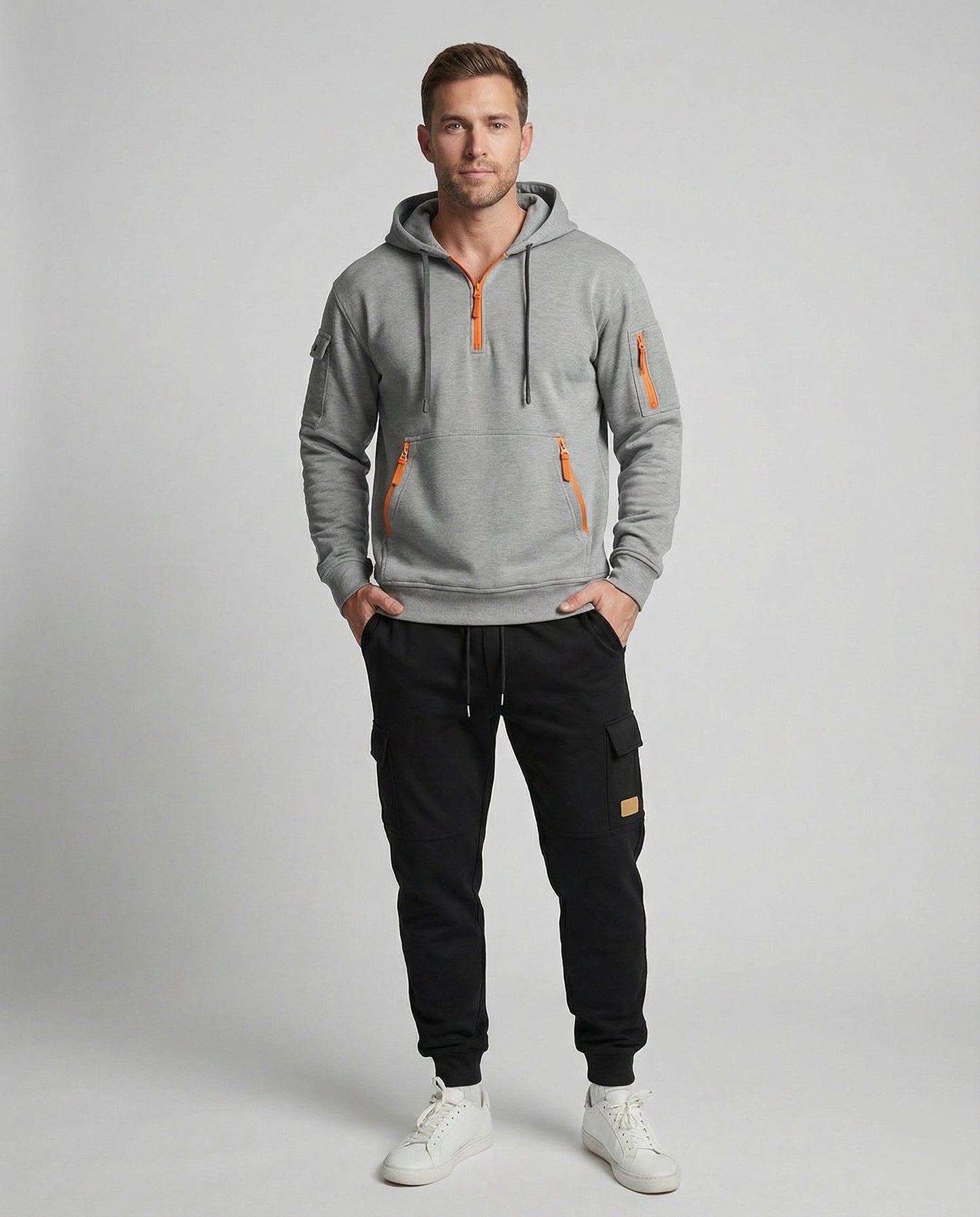 Herren Sportbekleidung Set Hoodie Jogginghose Funktionsshirt - BerlinGlamour