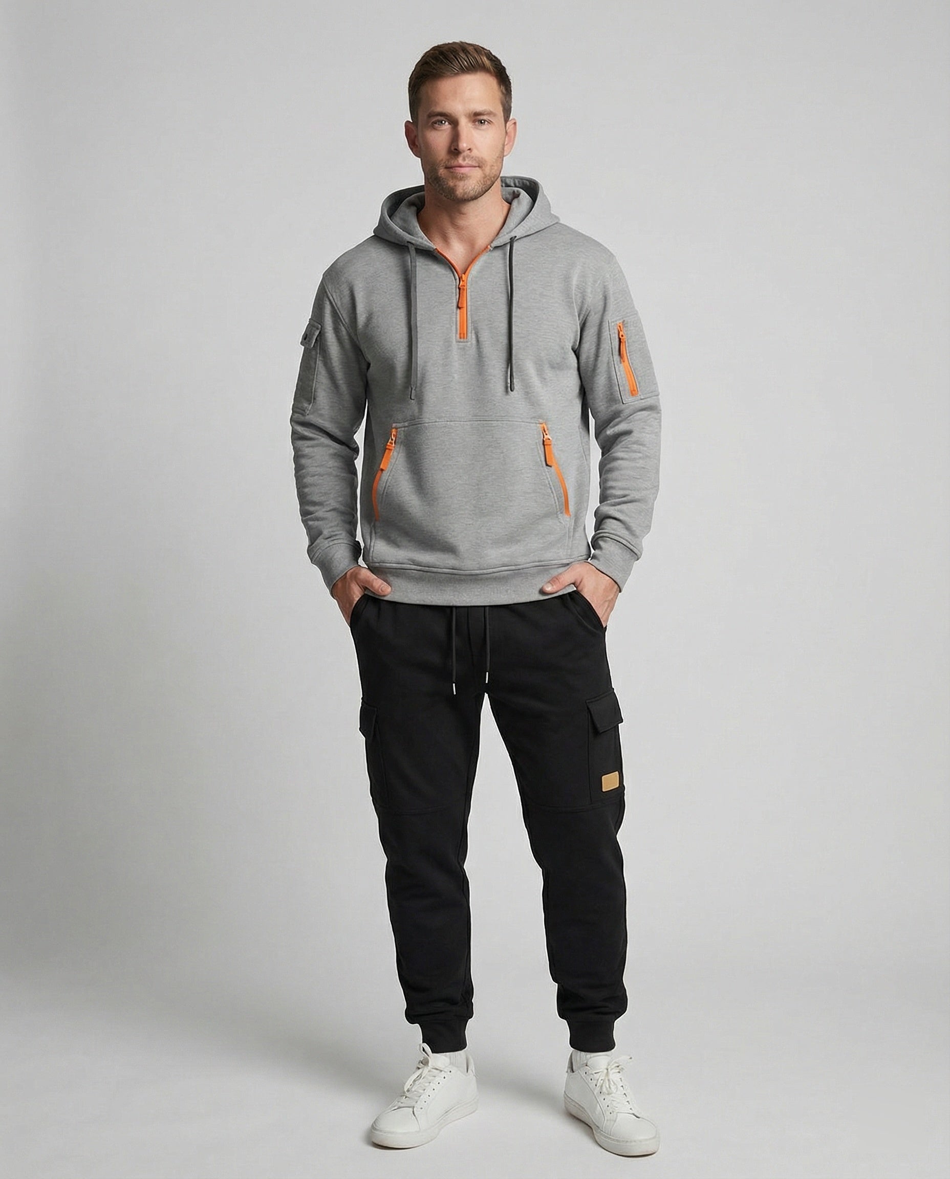 Herren Sportbekleidung Set Hoodie Jogginghose Funktionsshirt - BerlinGlamour