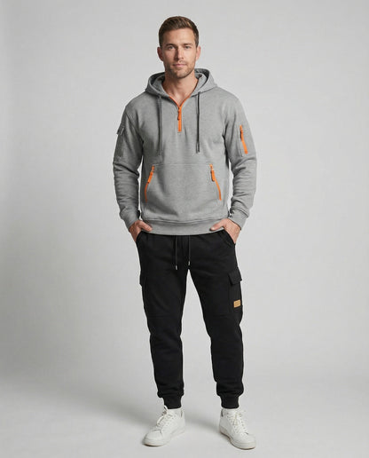 Herren Sportbekleidung Set Hoodie Jogginghose Funktionsshirt - BerlinGlamour