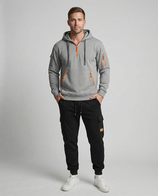 Herren Sportbekleidung Set Hoodie Jogginghose Funktionsshirt - BerlinGlamour