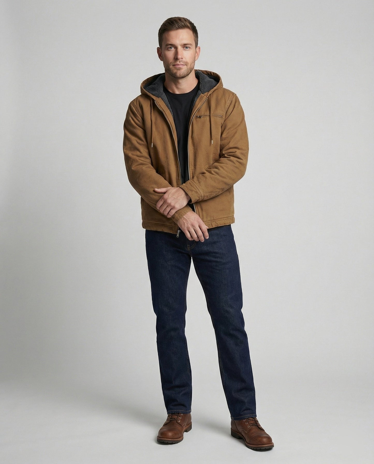 Herren Winterjacke Warm Isoliert Elegante