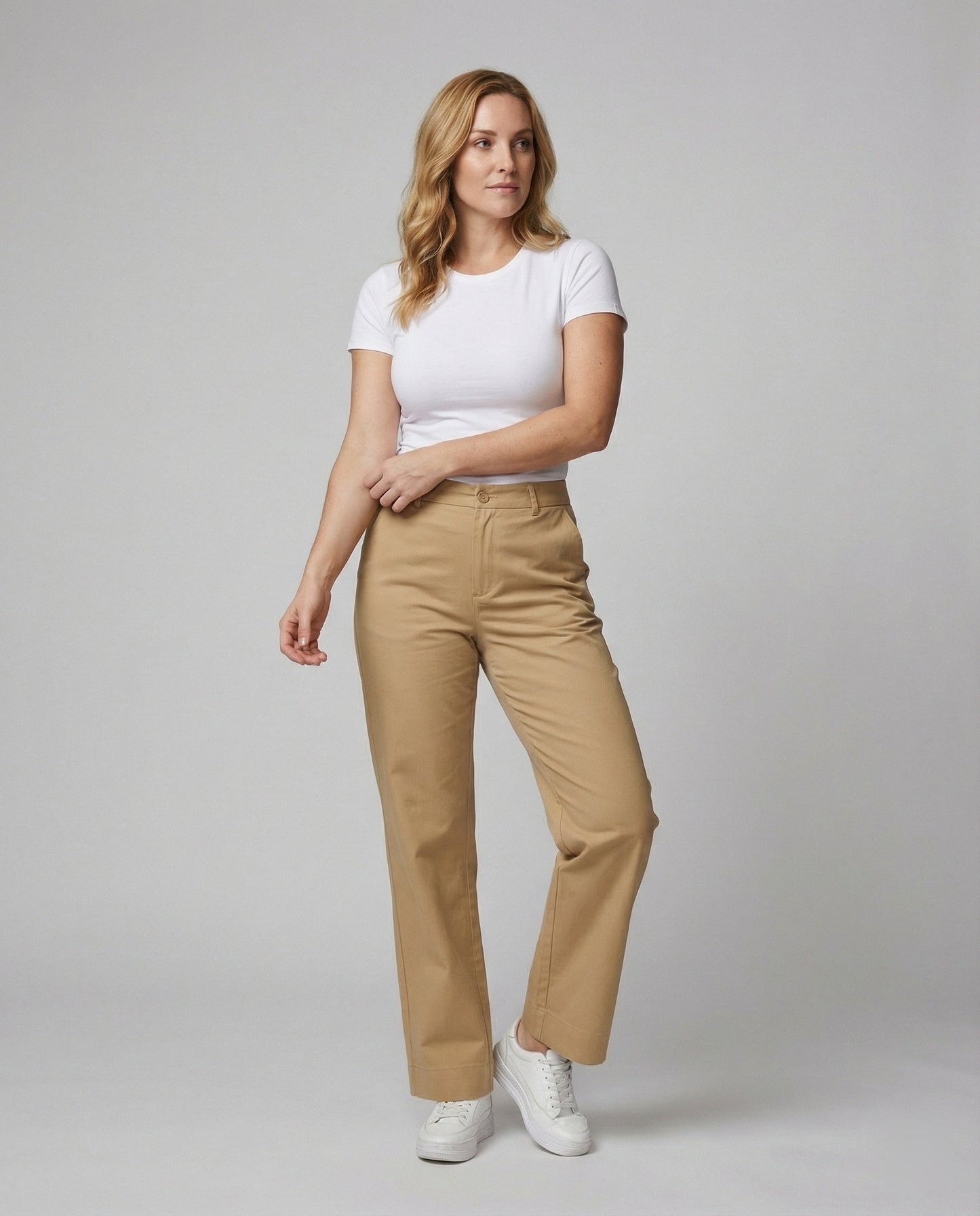 Weite Damen Stoffhose Elastischer Bund Bequem - BerlinGlamour