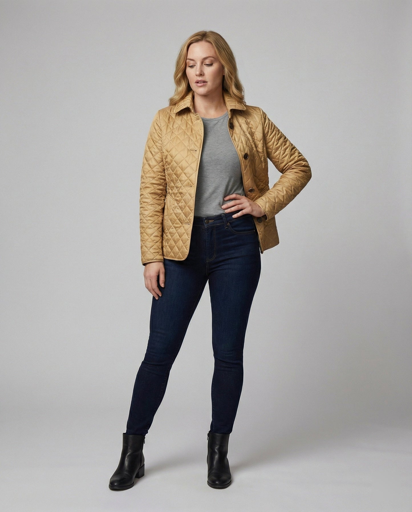 Warme Damenjacke Tailliert Modern