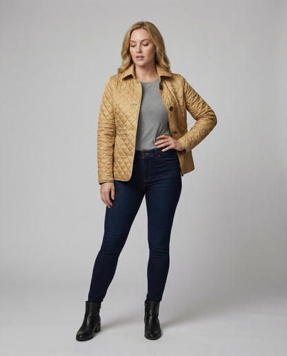 Warme Damenjacke Tailliert Modern
