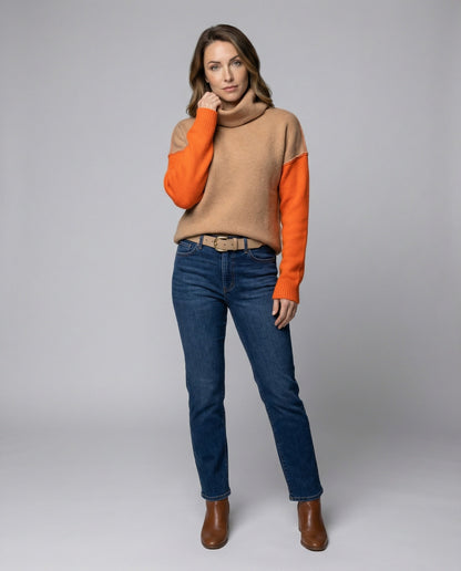 Lässiger Rollkragenpullover Bequem Casual - BerlinGlamour