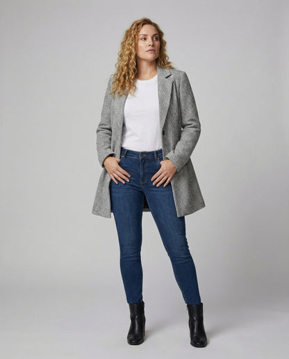 Damen Strickjacke Elegante Langarm - BerlinGlamour