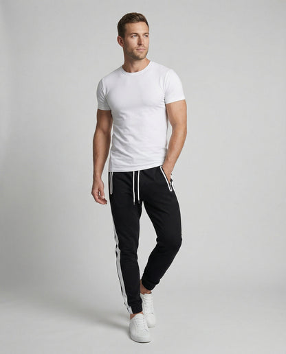 Herren Jogginghose Sportlich Bequem mit Seitentaschen