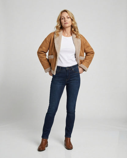 Elegante Damenjacke mit Stehkragen Modern