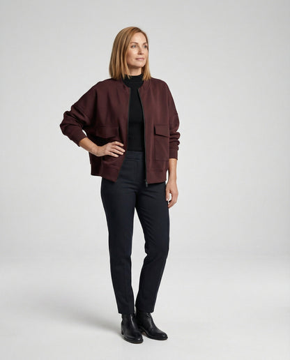 Damen Bomberjacke Modern mit vielen Taschen
