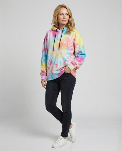 Damen Hoodie Batik Design Farbenfroh