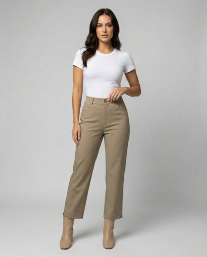 Damen Stoffhose Bequem Modern Alltagskleidung