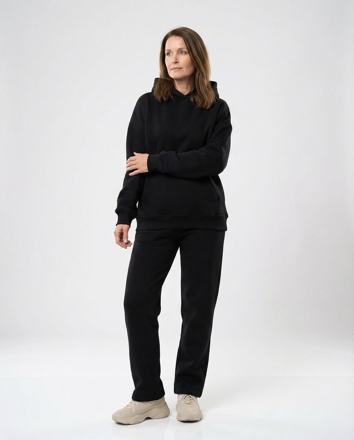Damen Sweatanzug Hochkragen Sportlich Bequem - BerlinGlamour