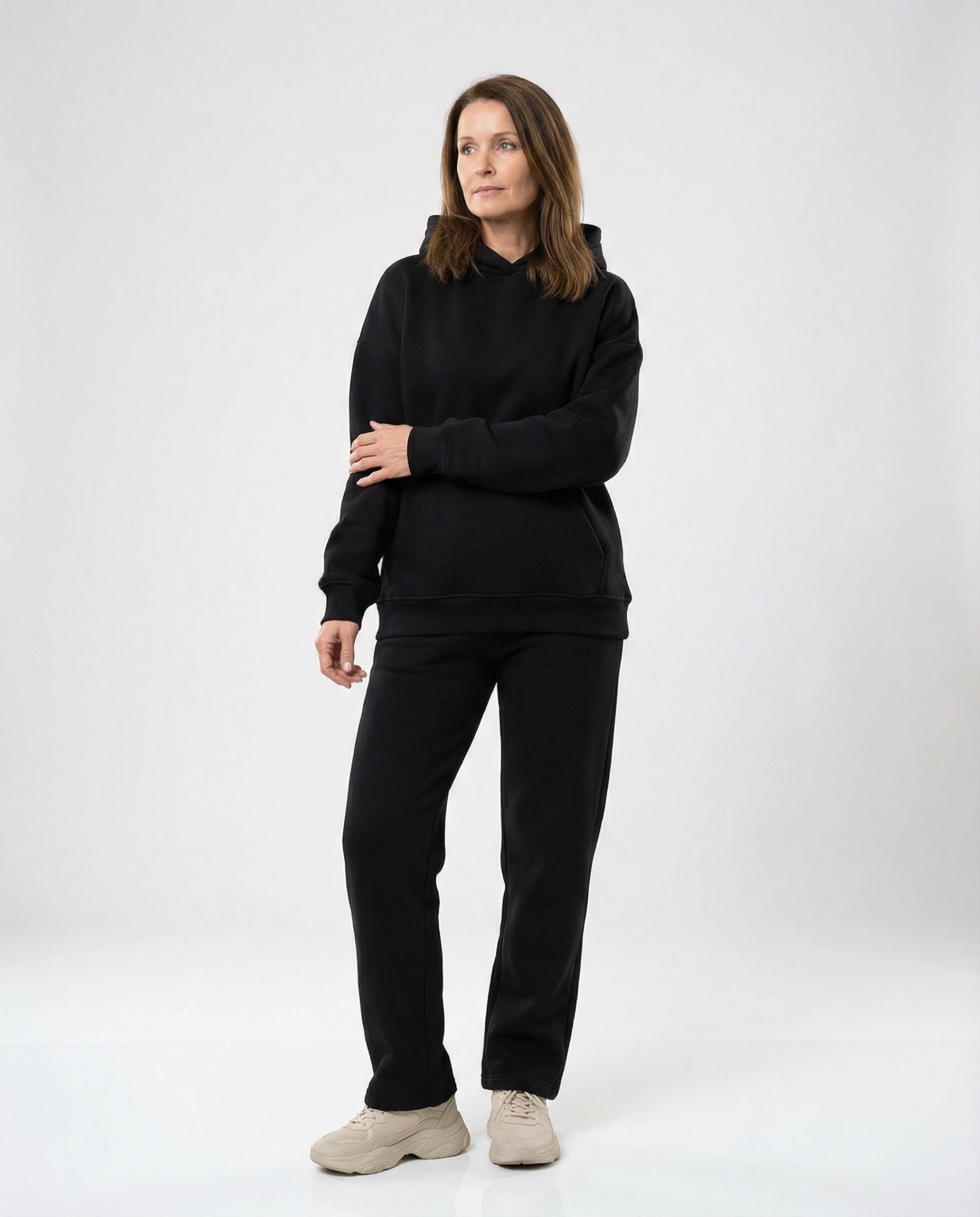 Damen Sweatanzug Hochkragen Sportlich Bequem - BerlinGlamour