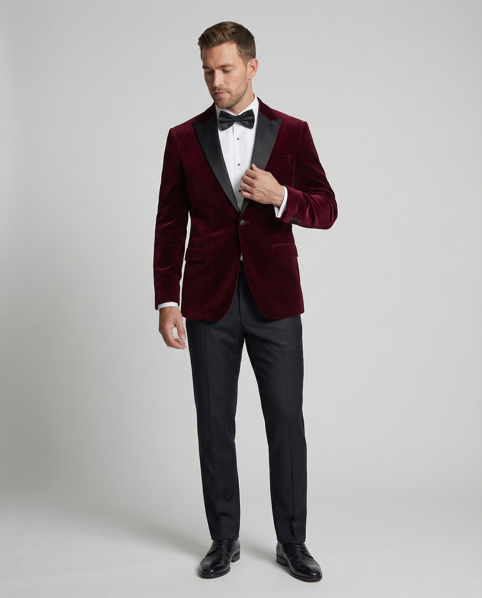 Herren Sommerjacke Slim Fit Kontrast Revers Modern - BerlinGlamour