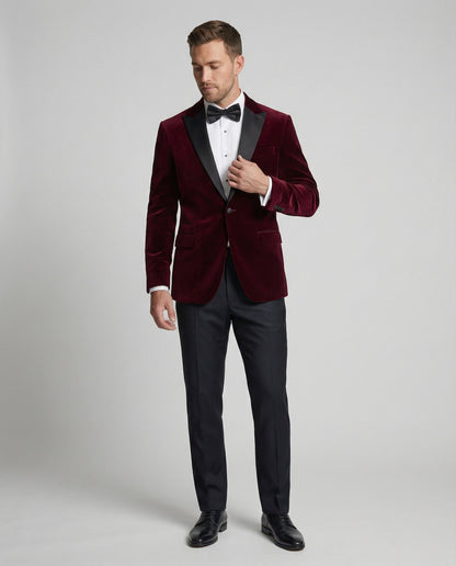 Herren Sommerjacke Slim Fit Kontrast Revers Modern - BerlinGlamour