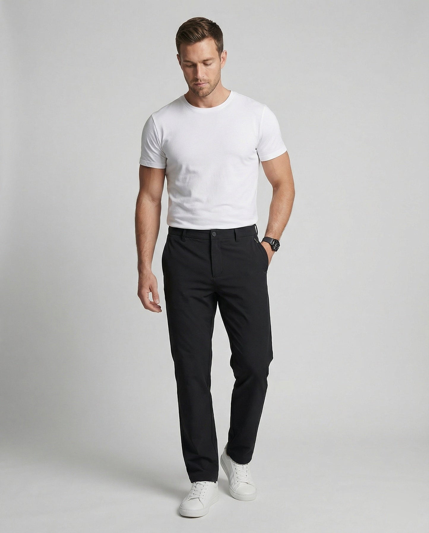 Herren Softshell-Hose Wasserdicht mit vielen Taschen