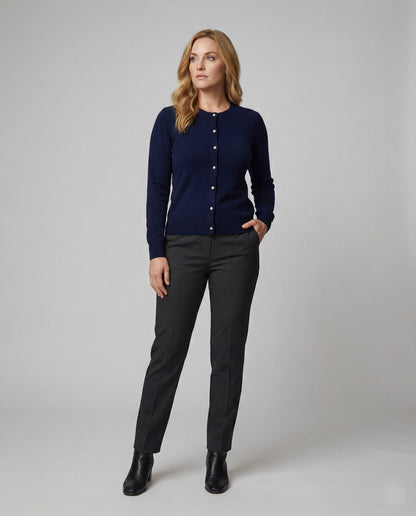 Damen Cardigan Weich Feinstrick Mit Knöpfen Elegант