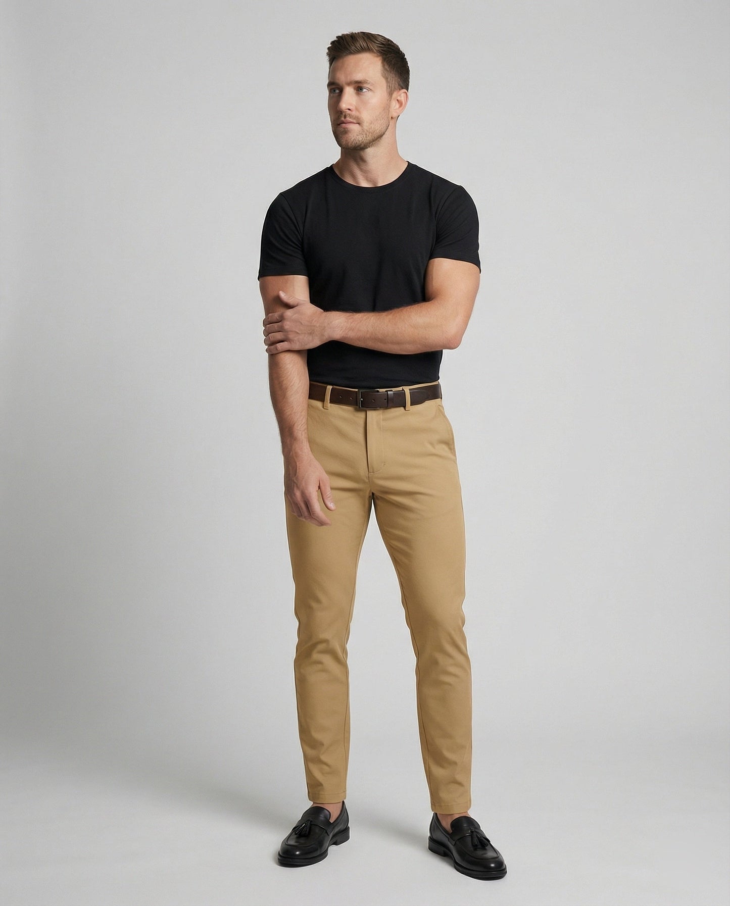 Herren Slimfit Chino Hose Vielseitig Elegant