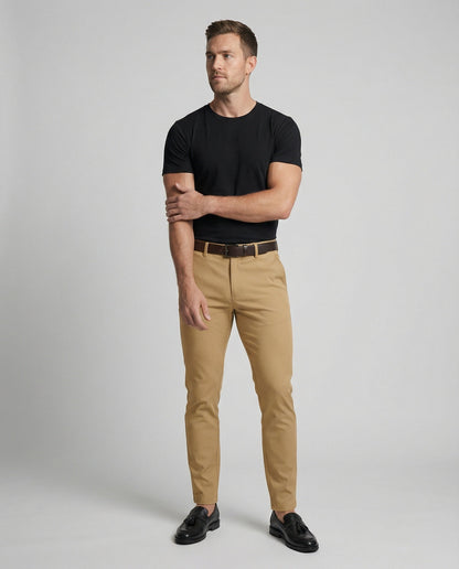 Herren Slimfit Chino Hose Vielseitig Elegant