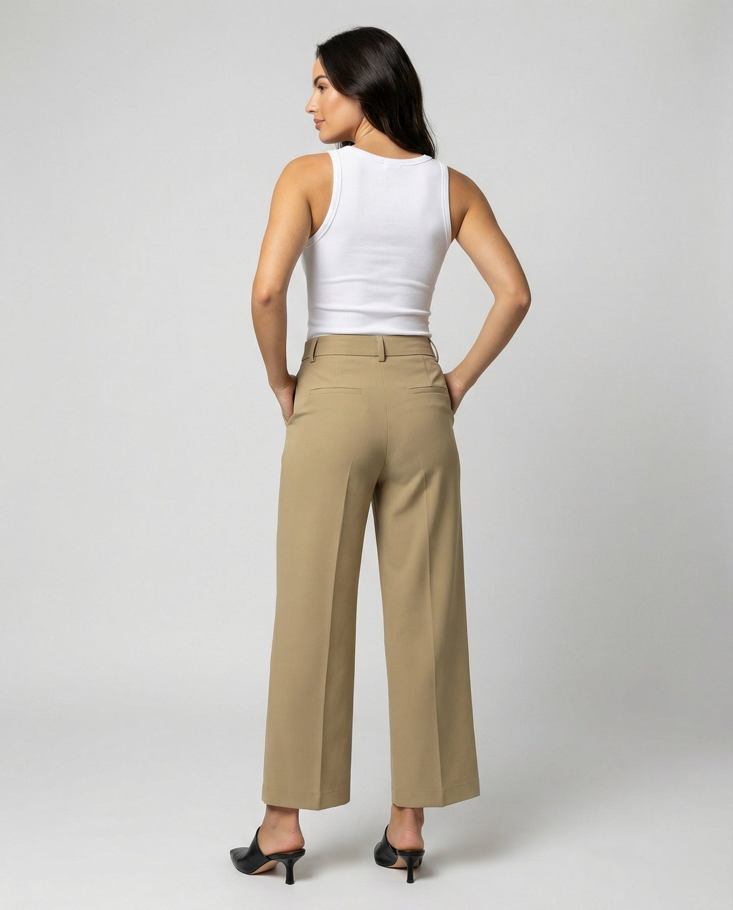 Damenhose Weite Bein Modern Komfortabel