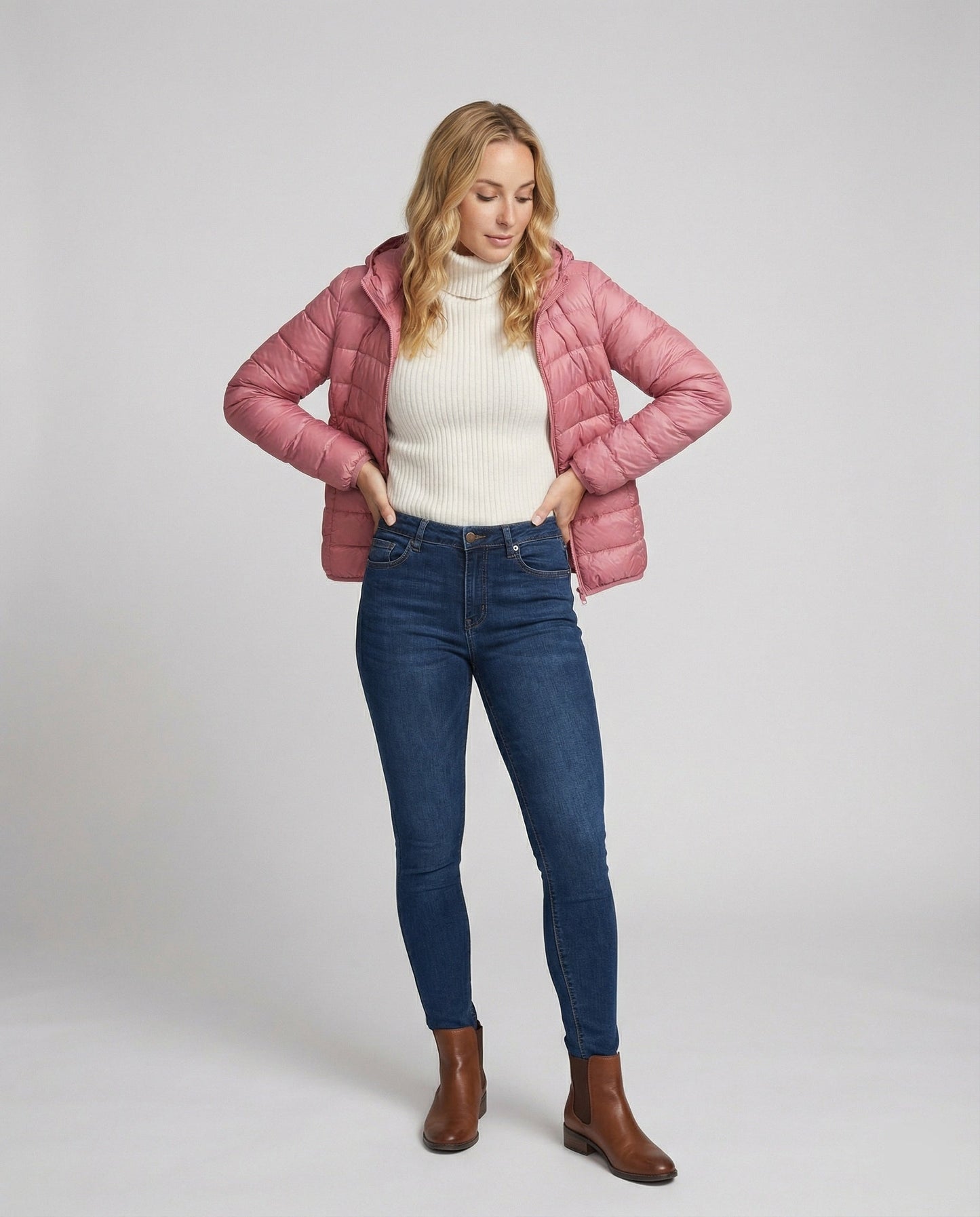 Ultraleichte Wattierte Jacke Damen Warm