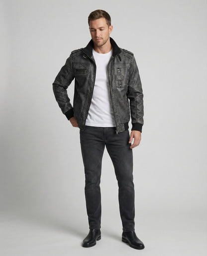 Herrenjacke Leder Premium Modern