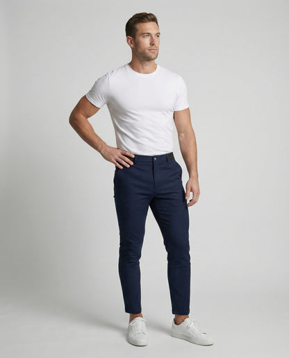 Herren Chino Hose Slim Fit Körpernah
