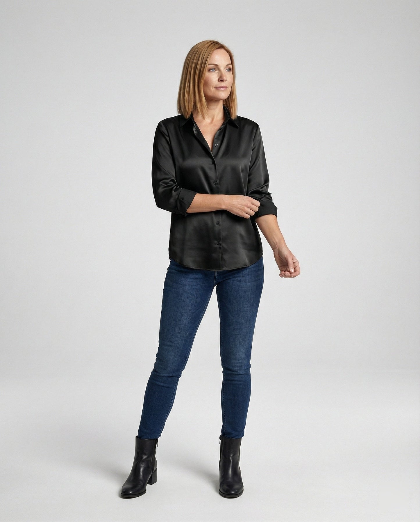 Damen Bluse Top Elegant Kurzarm