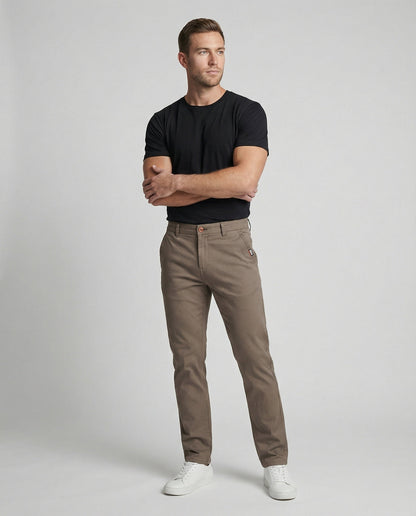 Herren Chino Hose Elastisch Stretch