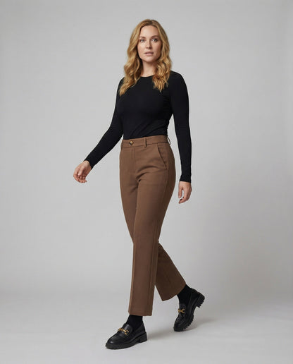 Weite Damen Stoffhose Flare Style