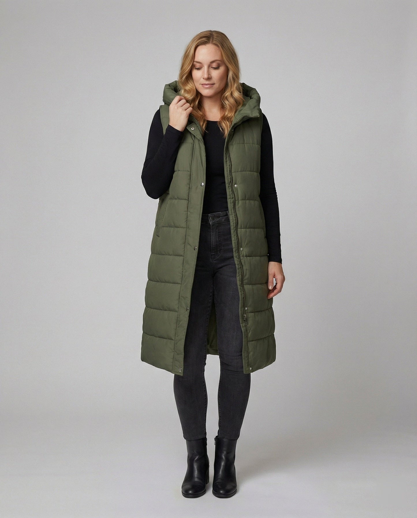 Ärmellose Winterjacke Warm Isoliert Damen - BerlinGlamour