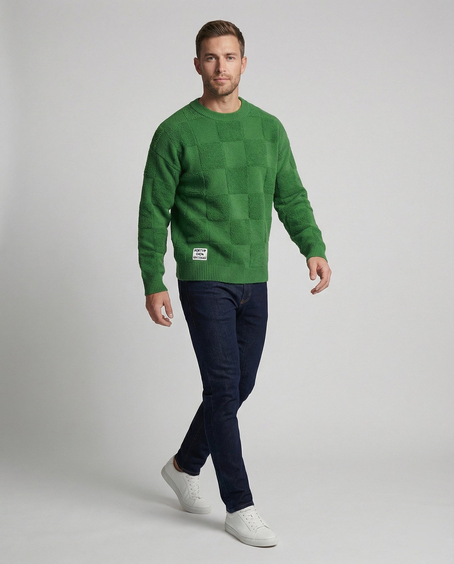 Strickpullover Männer Trendig Stilvoll Modern