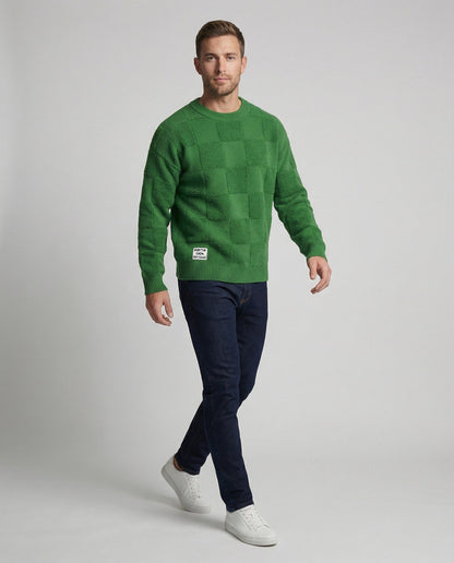 Strickpullover Männer Trendig Stilvoll Modern
