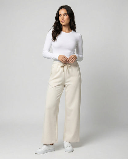 Weite Damen Stoffhose Bequem Elastisch Komfort