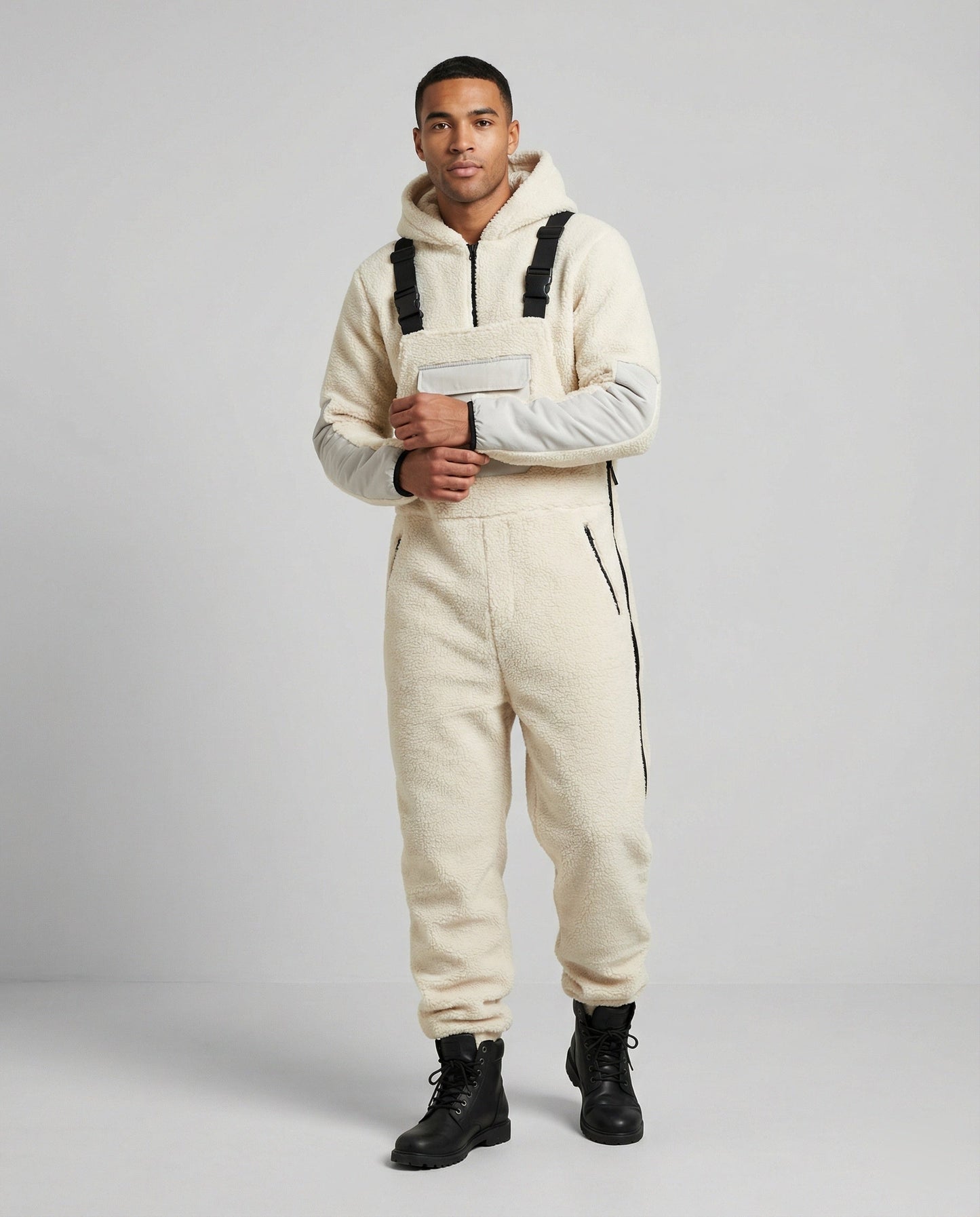 Herren Steppoverall Bequem Kapuze Verstellbar