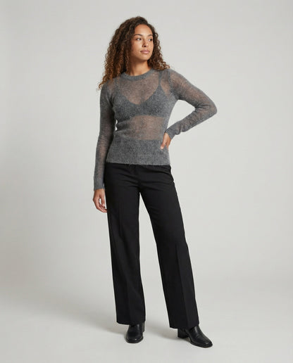 Damenpullover Rundhals Weich Modern