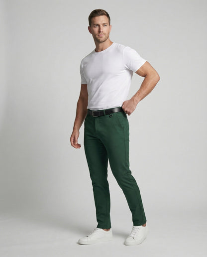 Herren Slimfit Hosen Bequem Chinohose Modern